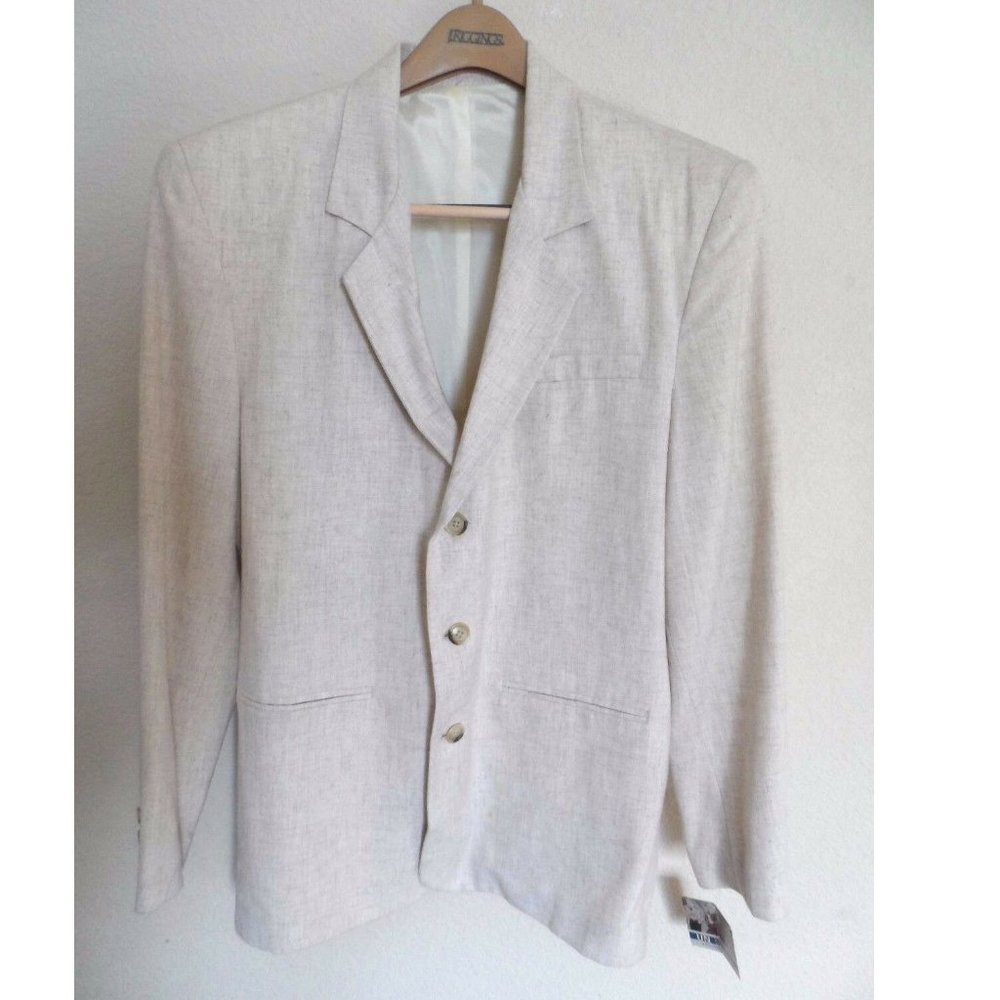 United Men's Suit Jacket Size: S Color - Natural